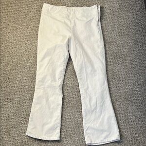 Free People Cream Flare Jeans